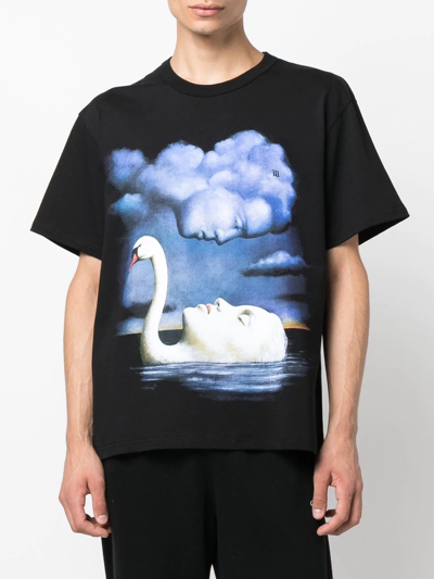 Shop Misbhv Graphic-print Short-sleeve T-shirt In Schwarz