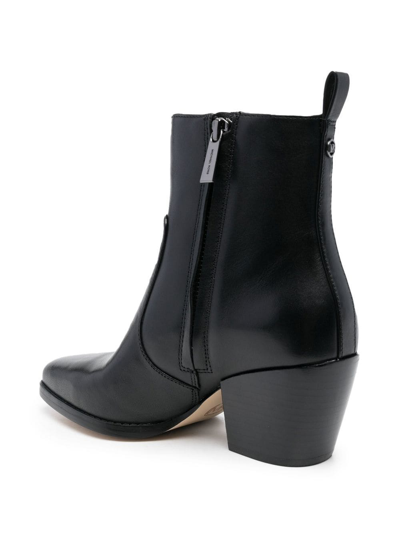 Shop Michael Michael Kors Zipped Ankle Boots In Schwarz