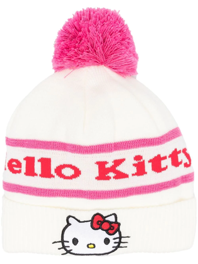 Gcds X Hello Kitty Logo-patch Beanie In White | ModeSens