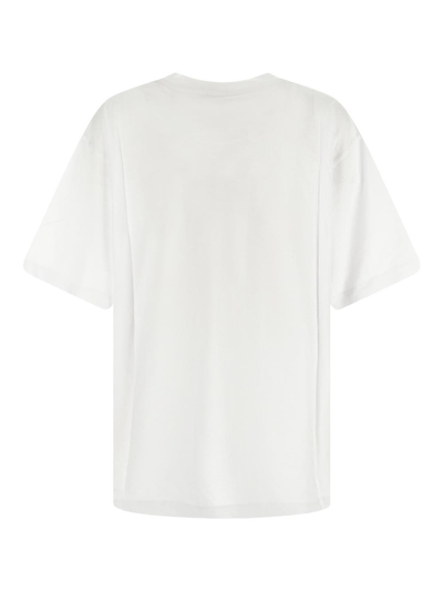 Shop Marni Brush Logo T-shirt In White