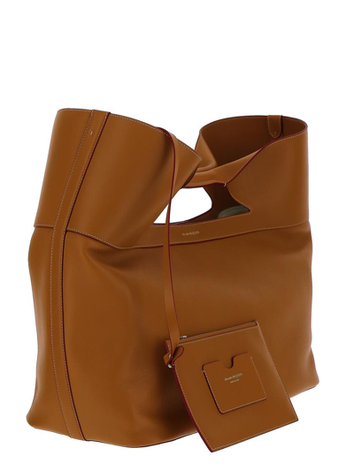 Shop Alexander Mcqueen Bow Bag In Brown