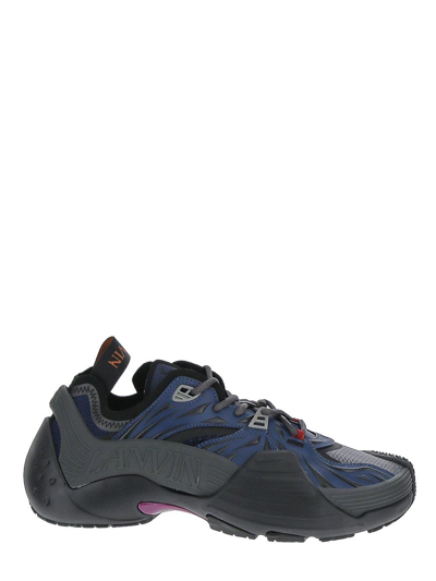 Lanvin Sneakers Flash-x En Mesh Pour Homme In Blue