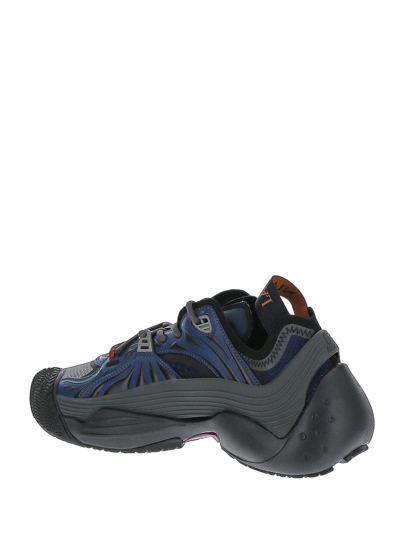 Lanvin Sneakers Flash-x En Mesh Pour Homme In Blue