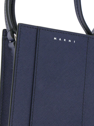 Shop Marni Navy Blue Phone Case