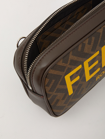 Shop Fendi Small Camera Case Bag In Brown