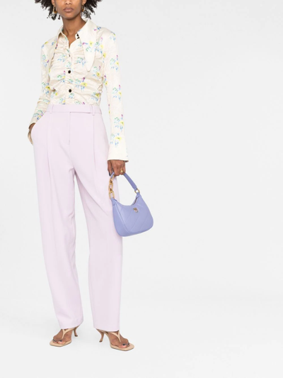 Pinko Love Moon Quilted Tote Bag In Violett