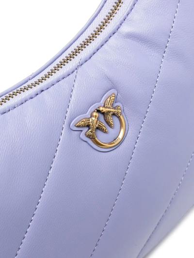 Pinko Love Moon Quilted Tote Bag In Violett