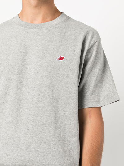Shop New Balance Short Sleeve T-shirt In Grey