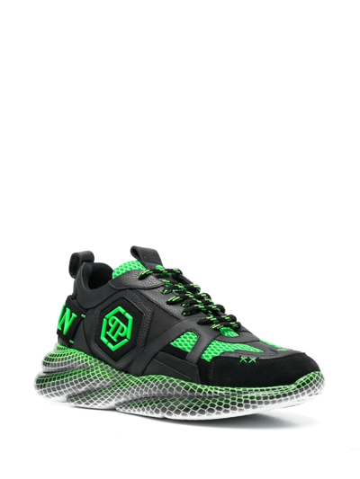 Philipp Plein Runner Lace-up Trainers In Black