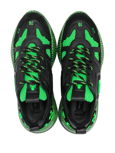 Philipp Plein Runner Lace-up Trainers In Black