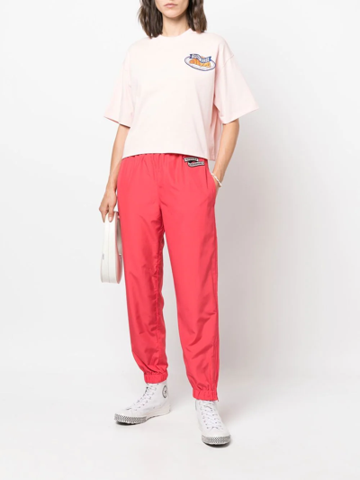 Opening Ceremony Embroidered Logo-patch Joggers In Rot