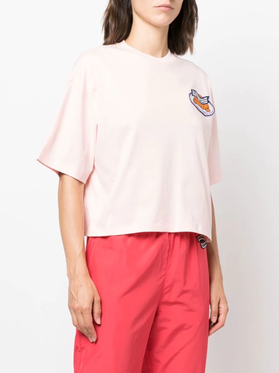 Opening Ceremony Brioches Cropped T-shirt In Rosa