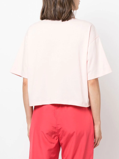 Opening Ceremony Brioches Cropped T-shirt In Rosa