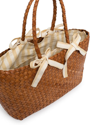Shop Loeffler Randall Kacey Woven Tote Bag In Brown