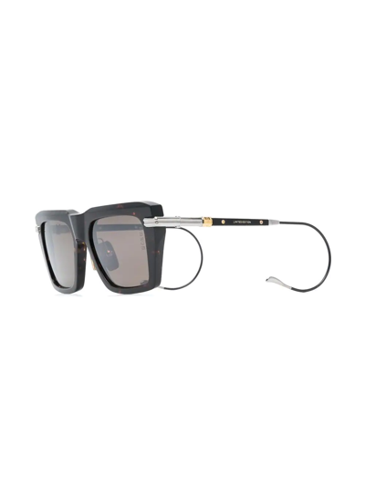 Dita Eyewear Tortoiseshell-effect Square Sunglasses In Brown