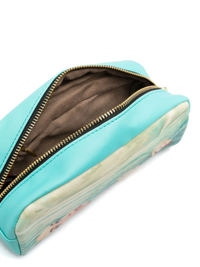 Seletti Sea Girl Print Wash Bag In Blue