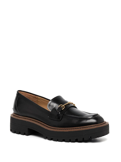 Shop Sam Edelman Horsebit-detail Platform Loafers In Black