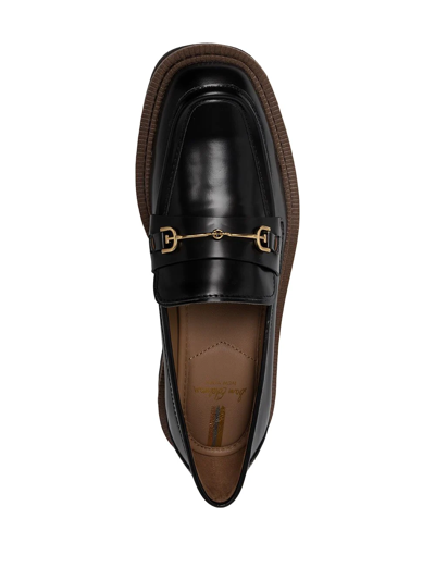 Shop Sam Edelman Horsebit-detail Platform Loafers In Black