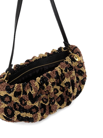 Shop Staud Bead-embellished Shoulder Bag In Multicolour