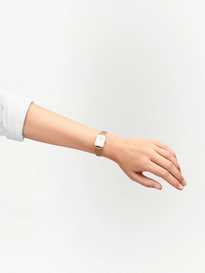 Daniel Wellington Quadro Pressed Melrose 20x26mm In Weiss