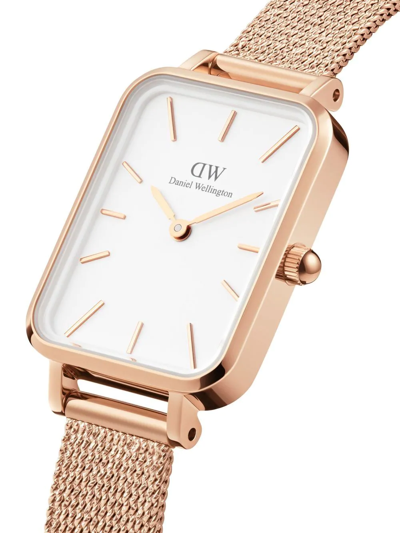 Daniel Wellington Quadro Pressed Melrose 20x26mm In Weiss