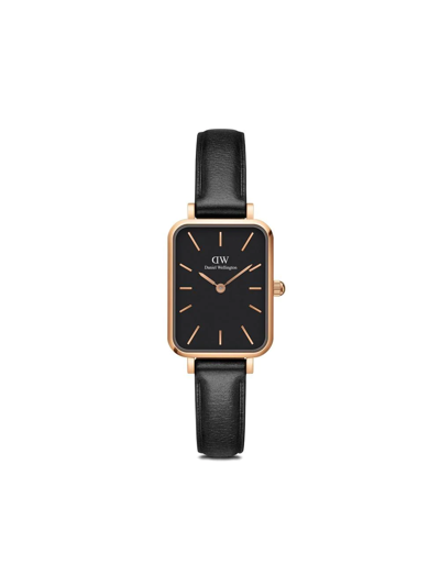 Daniel Wellington Quadro Sheffield Watch, 20mm X 26mm In Schwarz