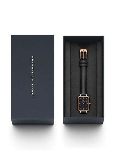 Daniel Wellington Quadro Sheffield Watch, 20mm X 26mm In Schwarz
