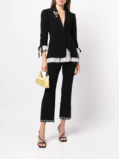 Cinq À Sept Roxie Crepe Blazer In Black