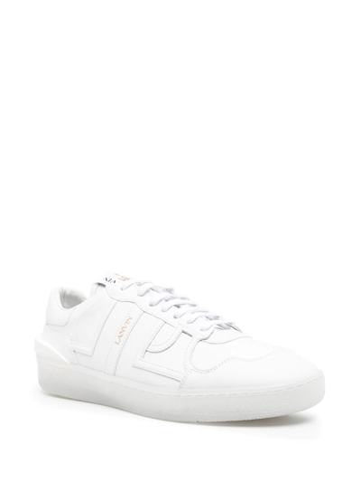 Shop Lanvin Clay Low-top Sneakers In Weiss