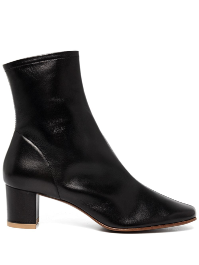 Shop By Far Sofia 50mm Ankle Boots In Black