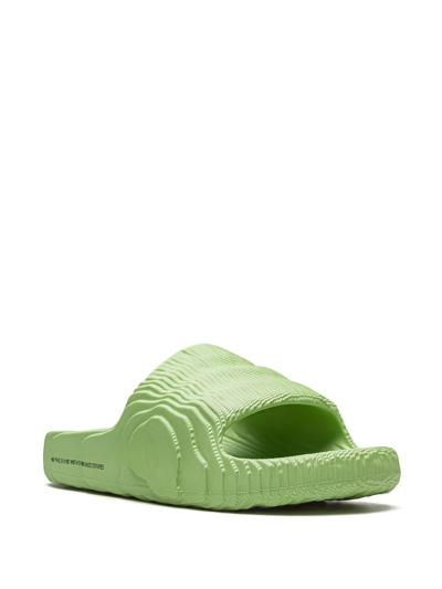 Shop Adidas Originals Adilette 22 "magic Lime" Slides In Green