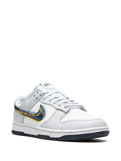 Nike Dunk Low "3d Swoosh" Sneakers In Weiss