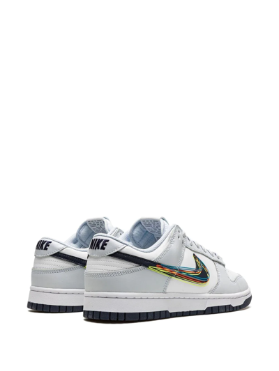 Nike Dunk Low "3d Swoosh" Sneakers In Weiss