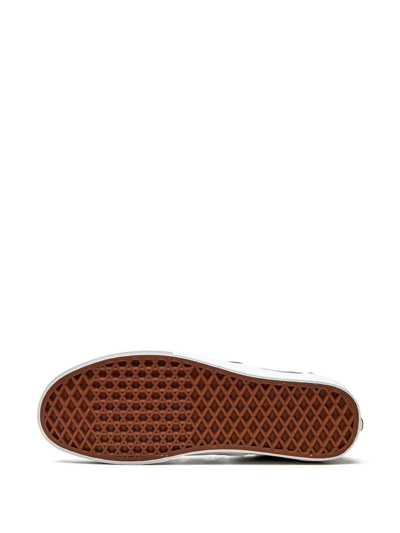 Vans Classic Slip-on Checkerboard Sneakers In Green In Green