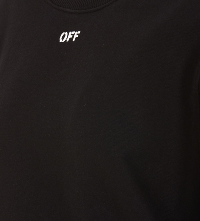 Shop Off-white Off Print Logo Sweatshirt In Black