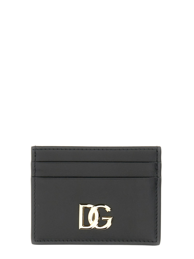 Shop Dolce & Gabbana Card Holder With Logo In Nero