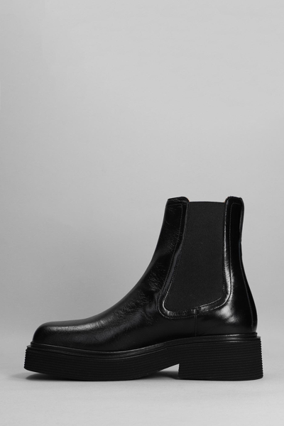 Shop Marni Ankle Boots In Black Leather