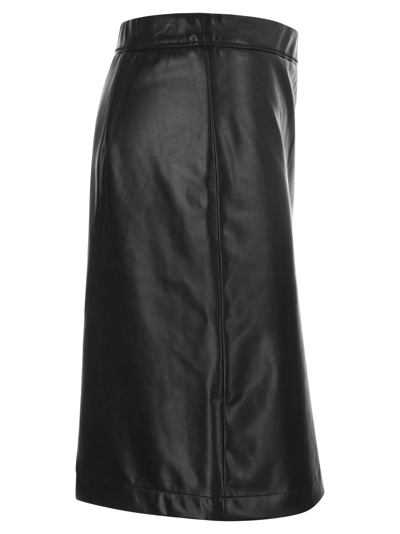 Michael Kors Stretch Faux Leather Skirt In Black | ModeSens