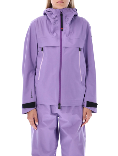 Shop Moncler Tullins Hooded Jacket In Lilac