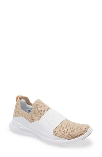 Shop Apl Athletic Propulsion Labs Techloom Bliss Knit Running Shoe In White / Champagne