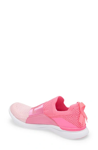 Shop Apl Athletic Propulsion Labs Techloom Bliss Knit Running Shoe In Fusion Pink / White / Bca