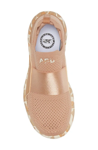 Shop Apl Athletic Propulsion Labs Techloom Bliss Knit Running Shoe In Caramel / Almond / Leopard