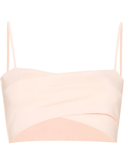 Shop Live The Process Orion Crossover Sports Bra In Rosa