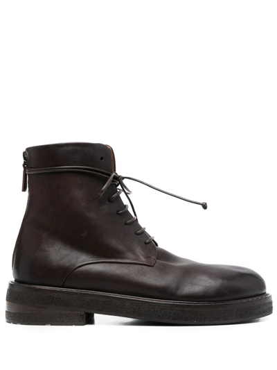 Shop Marsèll Chunky Lace-up Boots In Braun