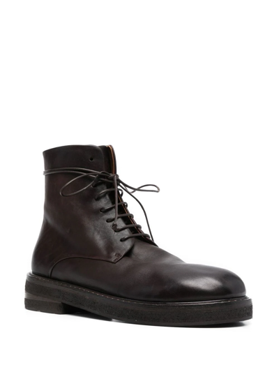 Shop Marsèll Chunky Lace-up Boots In Braun