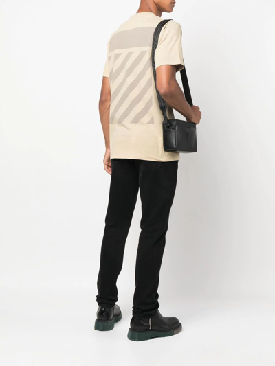 Off-white Logo-print Short-sleeve T-shirt In Nude