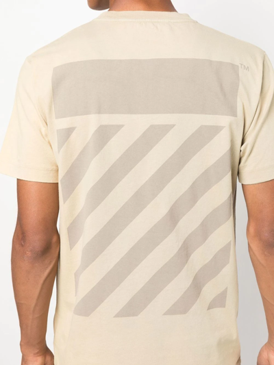 Off-white Logo-print Short-sleeve T-shirt In Nude