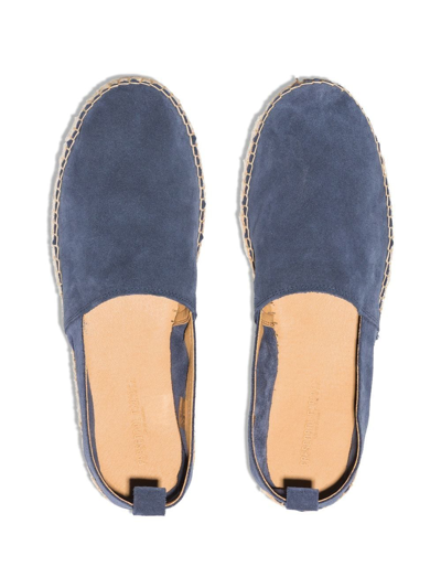Frescobol Carioca Blue Helio Suede Espadrilles In Blau