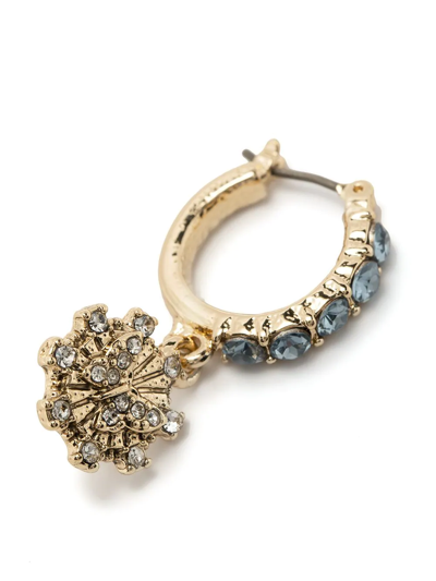 Shop Marchesa Notte Bridesmaids Butterfly Charm-detail Embellished Earrings In Gold