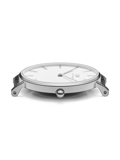 Shop Daniel Wellington Petite Sterling 28mm In Weiss